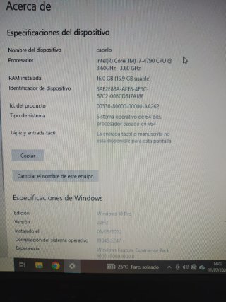 COMPLETO i7 + 16GB RAM + SSD + Monitor y Teclado