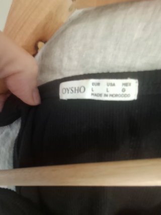 Camiseta Oysho Negra Tirantes