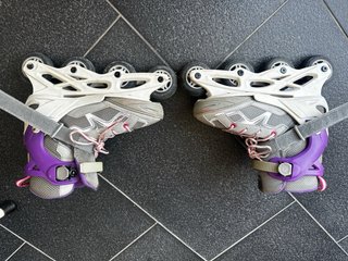 Patines en línea Oxelo Talla 35-38 Morado/Gris