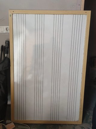 Pizarra Pentagrama 150x100