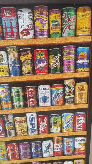 Puzzle Cuadro Botes Refrescos