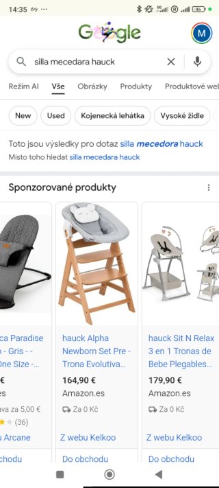Silla mecedora hamaca balanceador Hauck