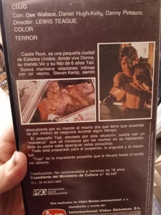 Film Cujo BETAMAX (Spagnolo)