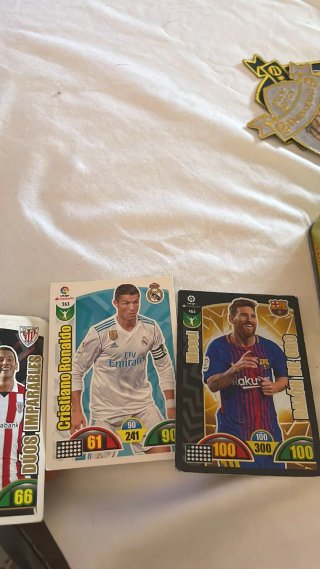 Cartas Adrenalyn: Cristiano Ronaldo y Messi