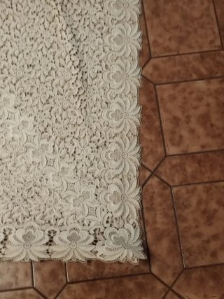 Copriletto pizzo Cantù fatto a mano matrimoniale