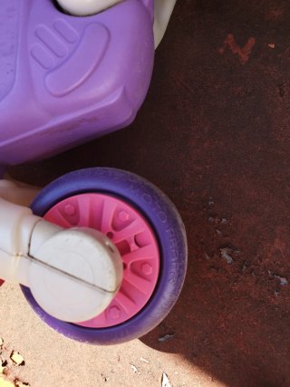 Moto Andador Infantil Rosa y Morado