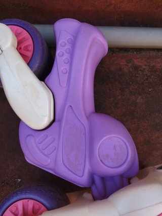 Moto Andador Infantil Rosa y Morado