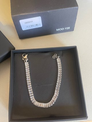Pulsera de plata con circonitas