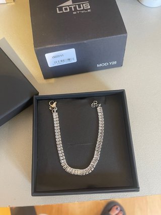 Pulsera de plata con circonitas