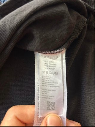 Polo Tommy Hilfiger Negro Talla M