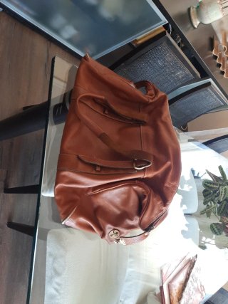 Bolsa de viaje piel vintage ~30 años