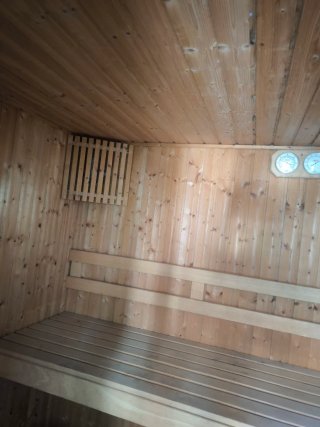 Caseta de sauna de madera