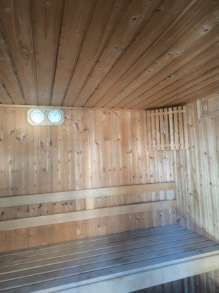Caseta de sauna de madera