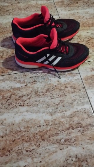 Zapatillas Adidas Running Hombre Negras Rojas