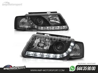 FAROS DELANTEROS LUZ DIURNA LED REAL DRL PARA VOLKSWAGEN PASSAT 3B