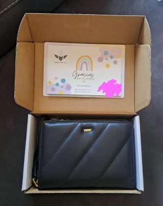 Cartera de ahorro negra When Pigs Fly