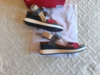 Sandalias Xti Talla 39 Rojas/Azules/blanco roto