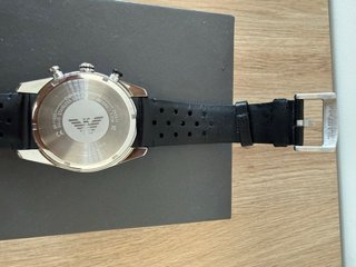 Reloj Emporio Armani Negro y Plateado