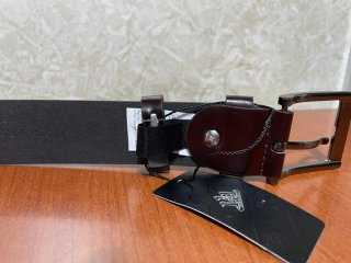 Cintura uomo marrone 115 cm nuova