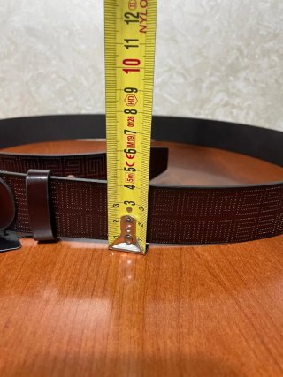 Cintura uomo marrone 115 cm nuova