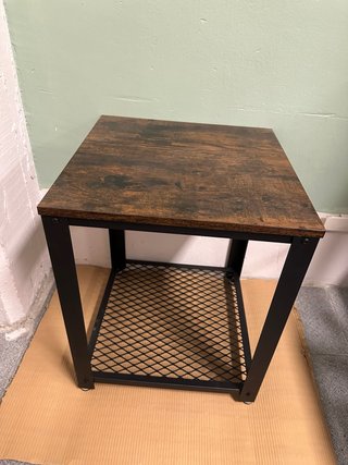 Mesita Auxiliar Madera y Metal