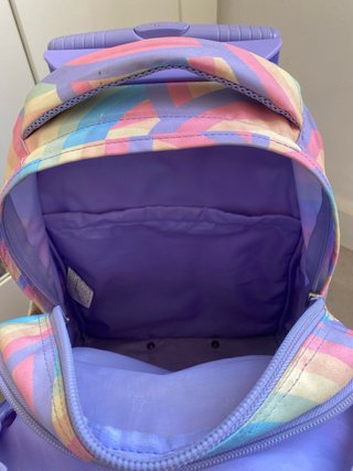 Mochila Totto con ruedas arcoíris
