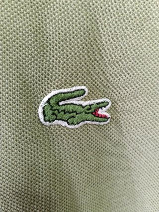 Polo Lacoste vintage  Verde Oliva