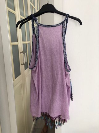 Top Custo Lila Flecos Cadenas T M