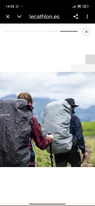Funda impermeable Decathlon 70-100L