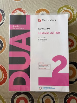 Libro “Historia de l’Art” x 2 Batx (català)