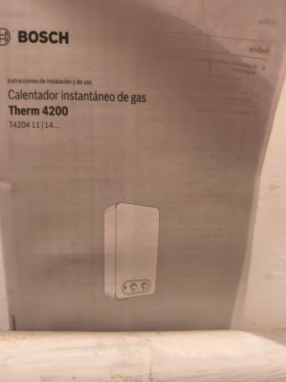 Calentador de gas Bosch Therm 4000