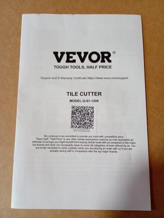 Cortador de Baldosa VEVOR