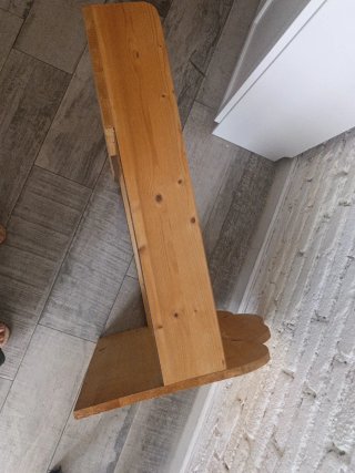 Cambiador bebé madera natural nube