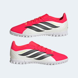 Botas de fútbol multitacos Predator Club Niño Rojo Turf