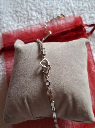 Pulsera Corazones y Circonitas