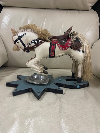 Cenicero Vintage Caballo Decorativo