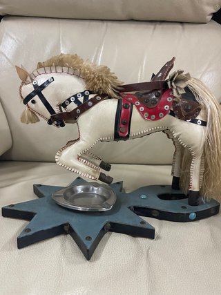 Cenicero Vintage Caballo Decorativo