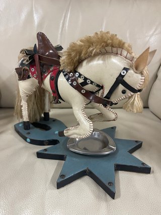 Cenicero Vintage Caballo Decorativo