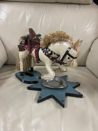 Cenicero Vintage Caballo Decorativo