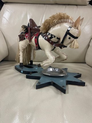 Cenicero Vintage Caballo Decorativo