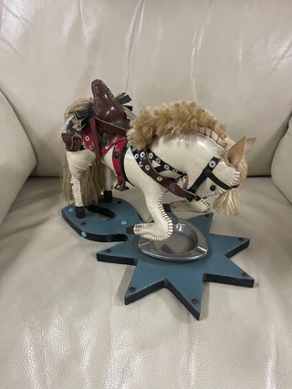 Cenicero Vintage Caballo Decorativo