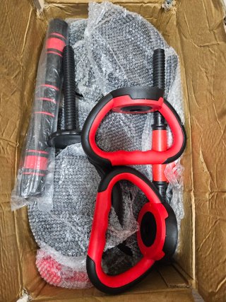 Juego de pesas y mancuernas