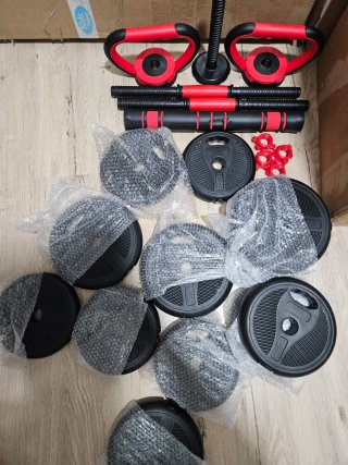 Juego de pesas y mancuernas