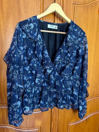 Blusa Tulip Creations floral volantes