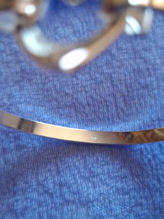 Pulsera plata corazón