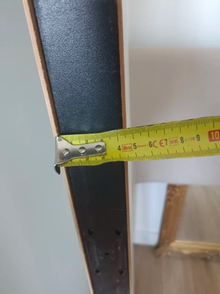 Estantería blanca 190cm con soporte pared