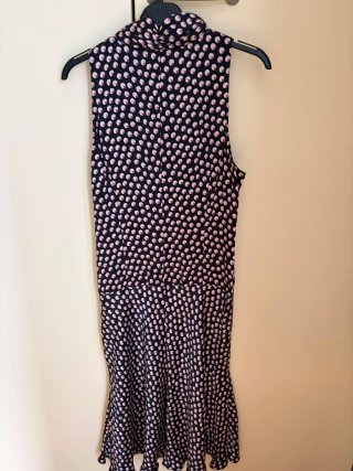 Abito Emporio Armani Pois Blu Taglia S