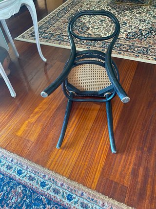 8 Sillas Thonet Originales Madera y Rejilla