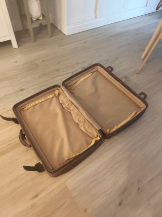 Maleta vintage marrón