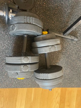 Pesas ajustables para gimnasio